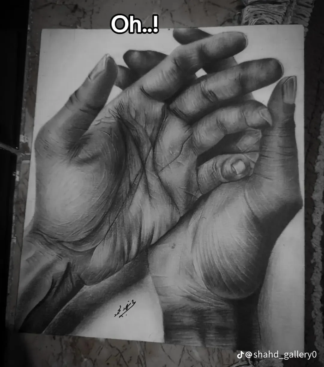 Detailed hand drawing by Shahd